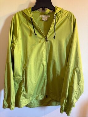 Nike Golf Clima-FIT Hooded Windbreaker Jacket Lime Green Women’s Medium
